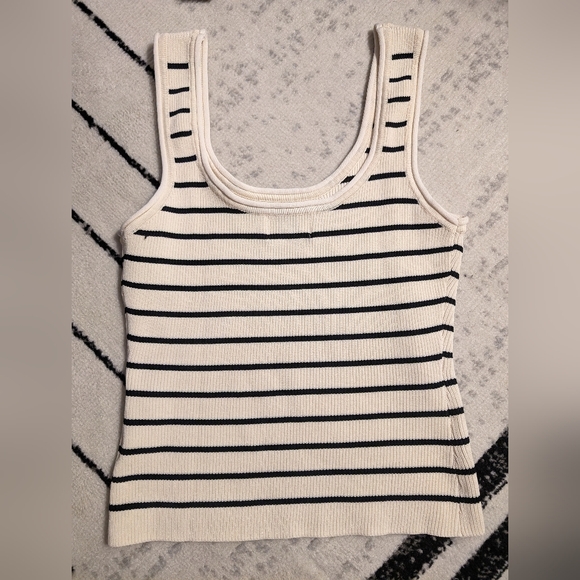 DISSH Billie Butter Stripe Knit Tank Top size XL - Picture 4 of 9